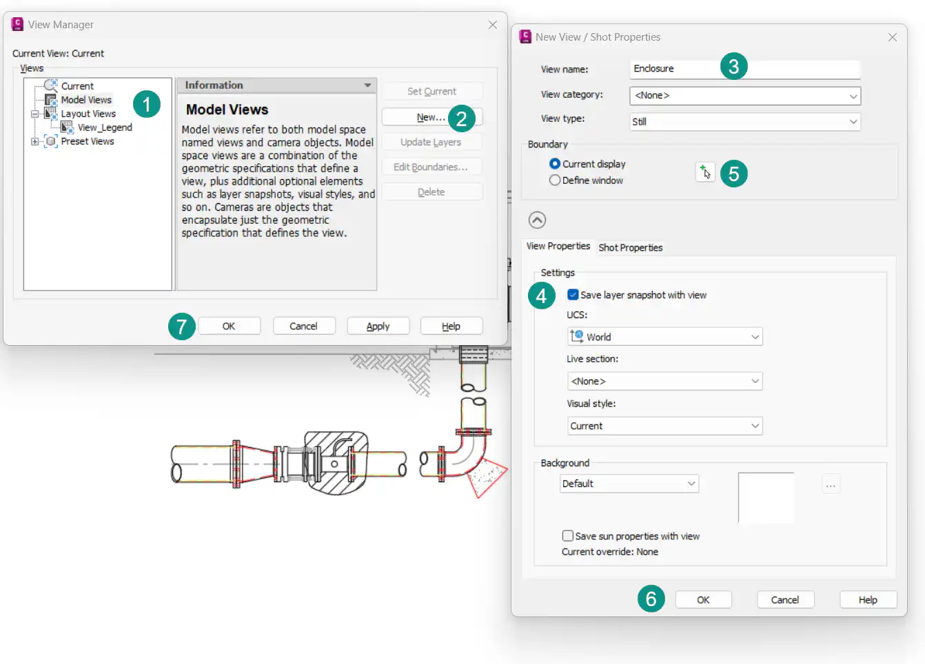 picture of create named view in autocad2