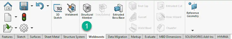 picture of select-weldment-command